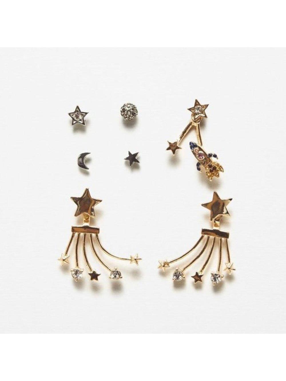 Zara Pack of Star Earrings